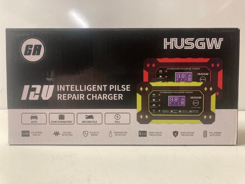 Lot 374  
            Nottingham SR3 - Delivery Only 

                
GA HUSGW 12V INTELLIGENT PILSE REPAIR CHARGER