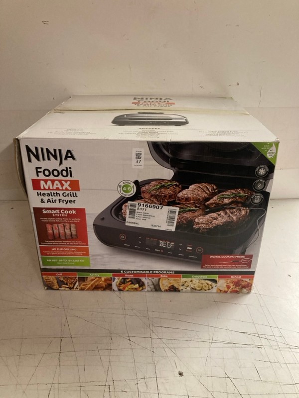 Lot 37  
            Nottingham SR3 - Delivery Only 

                
NINJA FOODI MAX HEALTH GRILL & AIR FRYER