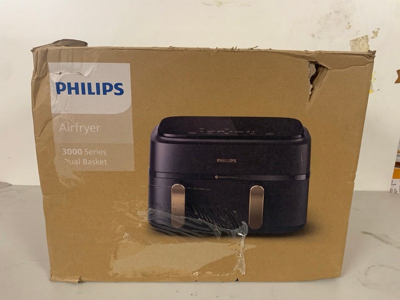 Lot 395  
            Nottingham SR3 - Delivery Only 

                
PHILIPS 3000 SERIES DUAL BASKET AIR FRYER