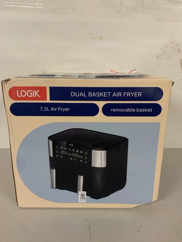 Lot 399  
            Nottingham SR3 - Delivery Only 

                
LOGIK DUAL BASKET AIR FRYER
