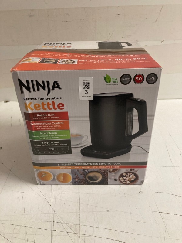 Lot 3  
            Nottingham SR3 - Delivery Only 

                
NINJA PERFECT TEMPERATURE KETTLE