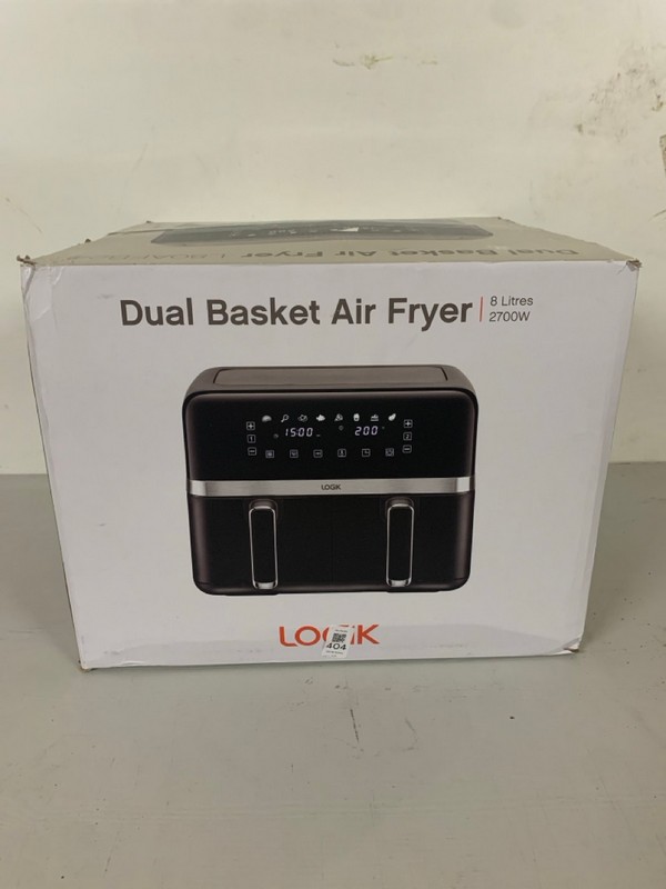 Lot 404  
            Nottingham SR3 - Delivery Only 

                
LOGIK DUAL BASKET AIR FRYER
