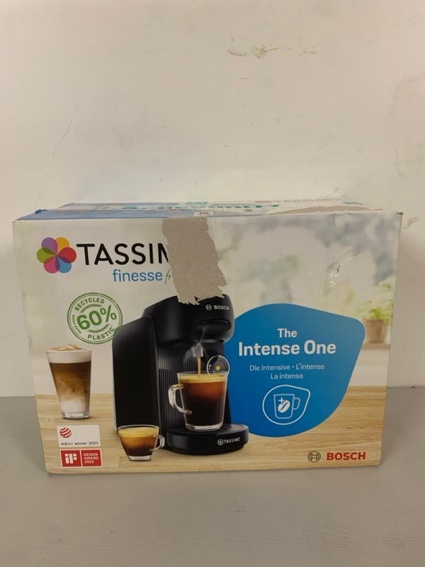 Lot 410  
            Nottingham SR3 - Delivery Only 

                
BOSCH TASSIMO FINESSE FRIENDLY COFFEE MACHINE