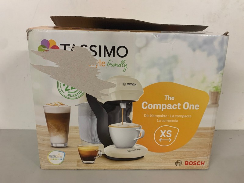 Lot 414  
            Nottingham SR3 - Delivery Only 

                
BOSCH TASSIMO STYLE FRIENDLY COFFEE MACHINE