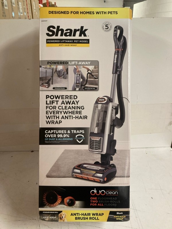 Lot 41  
            Nottingham SR3 - Delivery Only 

                
SHARK POWERED LIFT AWAY PET MODEL ANTI HAIR WRAP VACUUM CLEANER