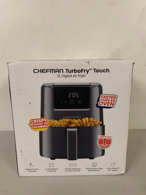 Lot 422  
            Nottingham SR3 - Delivery Only 

                
CHEFMAN TURBO FRY TOUCH 2L DIGITAL AIR FRYER