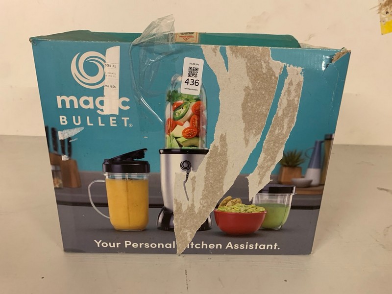Lot 436  
            Nottingham SR3 - Delivery Only 

                
MAGIC BULLET 200W BLENDER