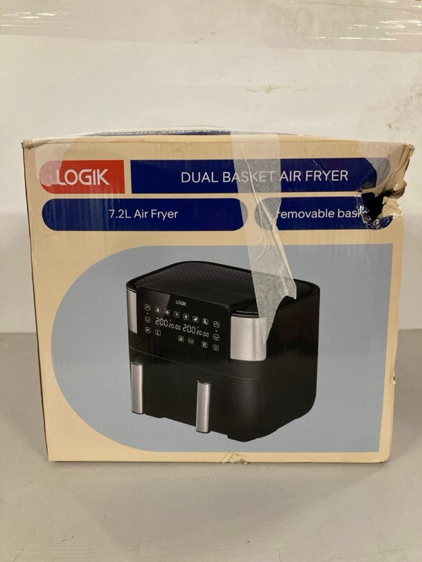 Lot 438  
            Nottingham SR3 - Delivery Only 

                
LOGIK DUAL BASKET AIR FRYER