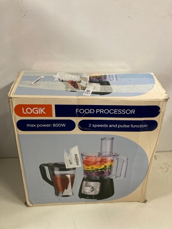 Lot 443  
            Nottingham SR3 - Delivery Only 

                
LOGIK 800W FOOD PROCESSOR