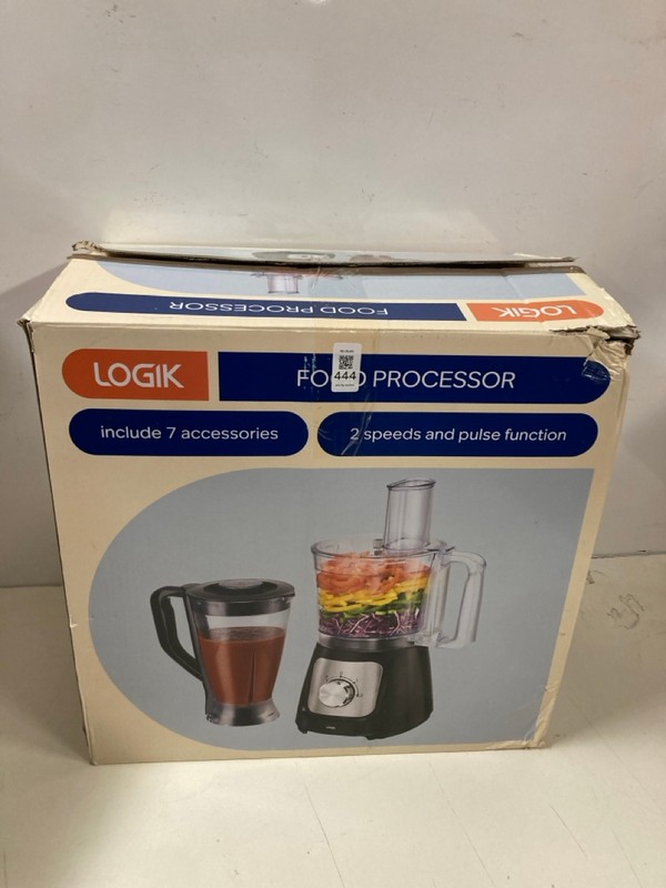 Lot 444  
            Nottingham SR3 - Delivery Only 

                
LOGIK 800W FOOD PROCESSOR