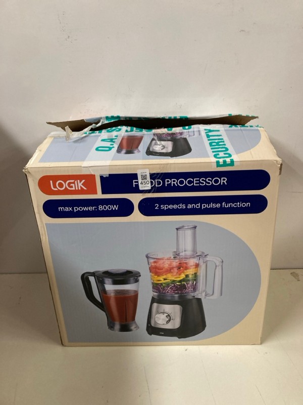 Lot 450  
            Nottingham SR3 - Delivery Only 

                
LOGIK 800W FOOD PROCESSOR