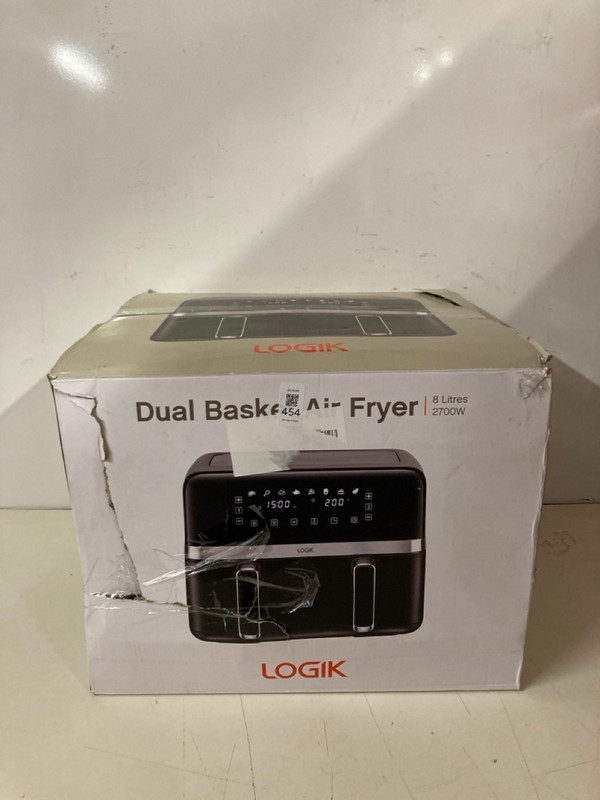 Lot 454  
            Nottingham SR3 - Delivery Only 

                
LOGIK DUAL BASKET AIR FRYER