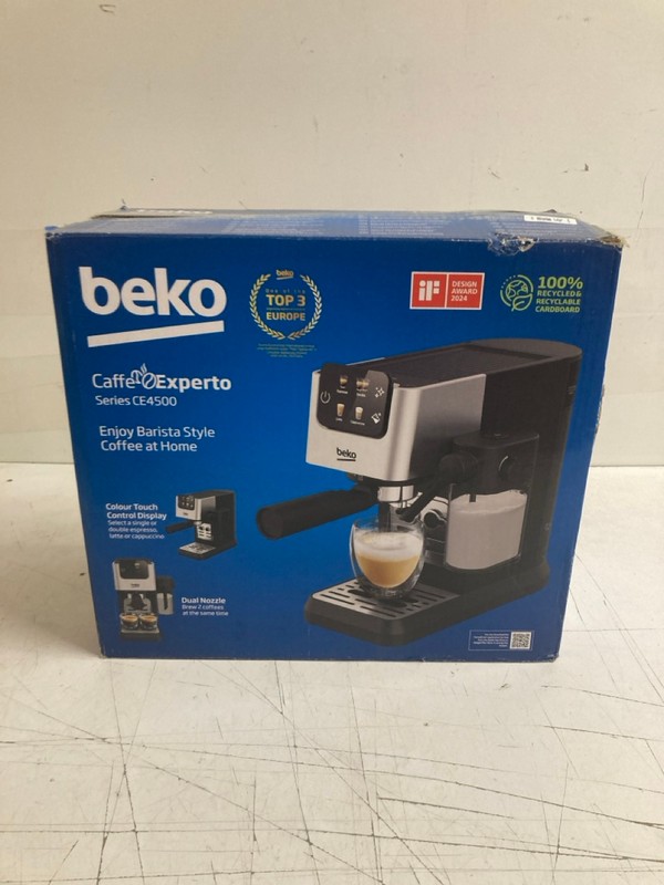 Lot 46  
            Nottingham SR3 - Delivery Only 

                
BEKO CAFFE EXPERTO SERIES CE4500 COFFEE MACHINE
