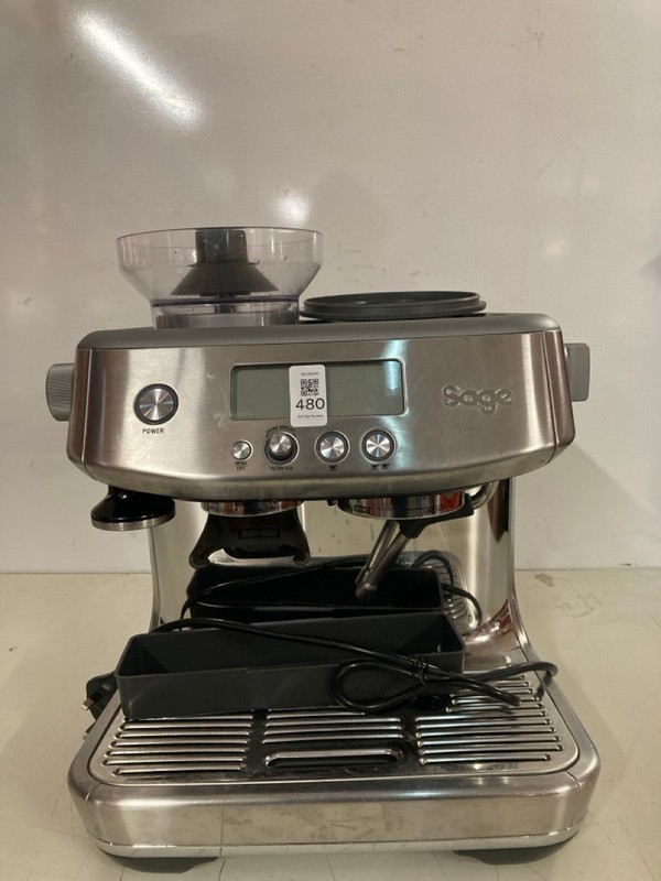 Lot 480  
            Nottingham SR3 - Delivery Only 

                
SAGE THE BARISTA EXPRESS BEAN TO CUP COFFEE MACHINE ORIGINAL RRP £629
