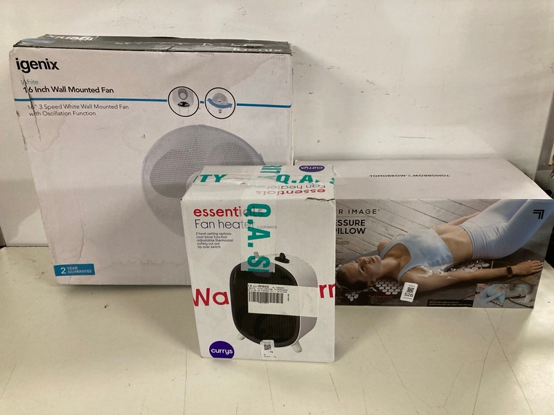 Lot 526  
            Nottingham SR3 - Delivery Only 

                
3 X ITEMS TO INCLUDE IGENIX FAN