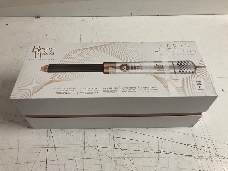 Lot 5  
            Nottingham SR3 - Delivery Only 

                
BEAUTY WORKS PROFESSIONAL AERIS MULTI-STYLER 6-IN-1