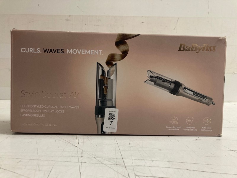 Lot 7  
            Nottingham SR3 - Delivery Only 

                
BABYLISS STYLE SECRET AIR