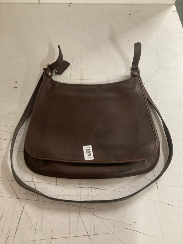 Lot 86  
            Nottingham SR3 - Delivery Only 

                
VINTAGE COACH BROWN LEATHER FLAP SHOULDER CROSSBODY BAG