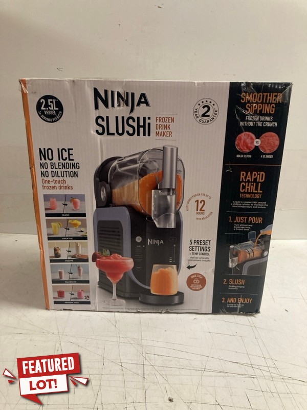 Lot 9  
            Nottingham SR3 - Delivery Only 

                
NINJA SLUSHI FROZEN DRINKS MAKER