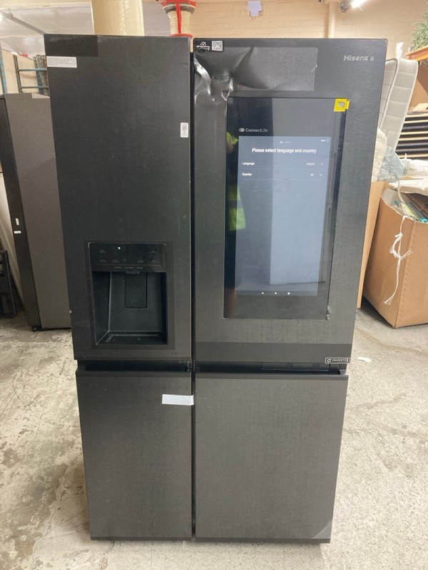 Lot 2  
            Nottingham SR4 - Delivery Or Collection 

                
HISENSE AMERICAN STYLE FRIDGE FREEZER MODEL: RS9P628GPFE