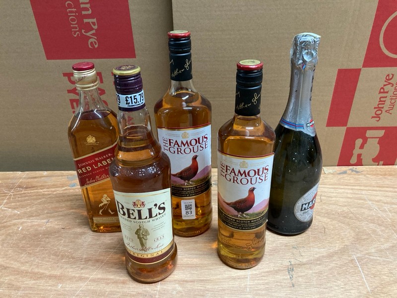 Lot 83  
            Nottingham SR4 - Collection Only 

                
QTY OF ALCOHOL TO INC THE FAMOUS GROUSE BLENDED SCOTCH WHISKY (18+ ONLY ID MAY BE...