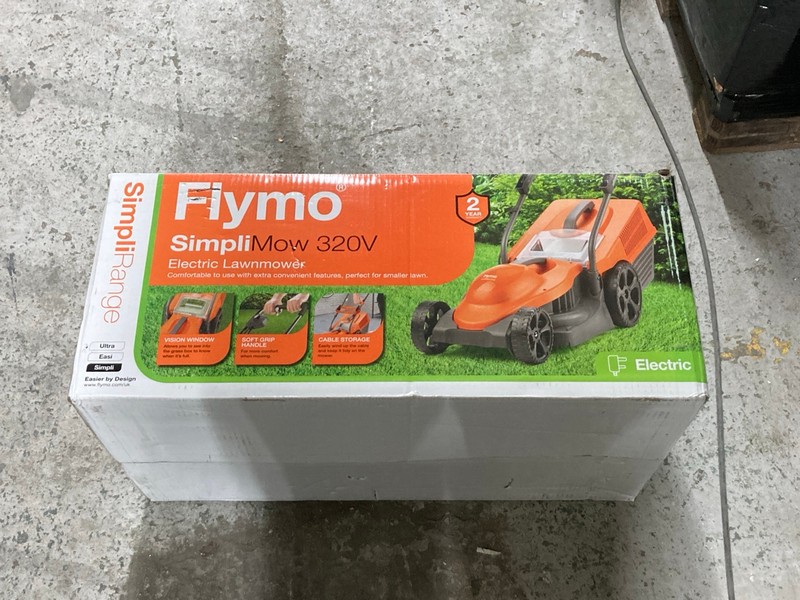 Lot 95  
            Nottingham SR4 - Delivery Or Collection 

                
FLYMO SIMPLIMOW 320V ELECTRIC LAWNMOWER