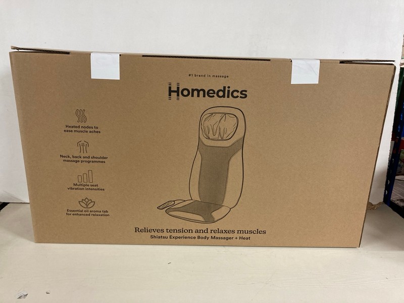 Lot 100  
            Nottingham SR5 - Delivery Only 

                
HOMEDICS SHIATSU EXPERIENCE BACK MASSAGER + HEAT (SEALED)