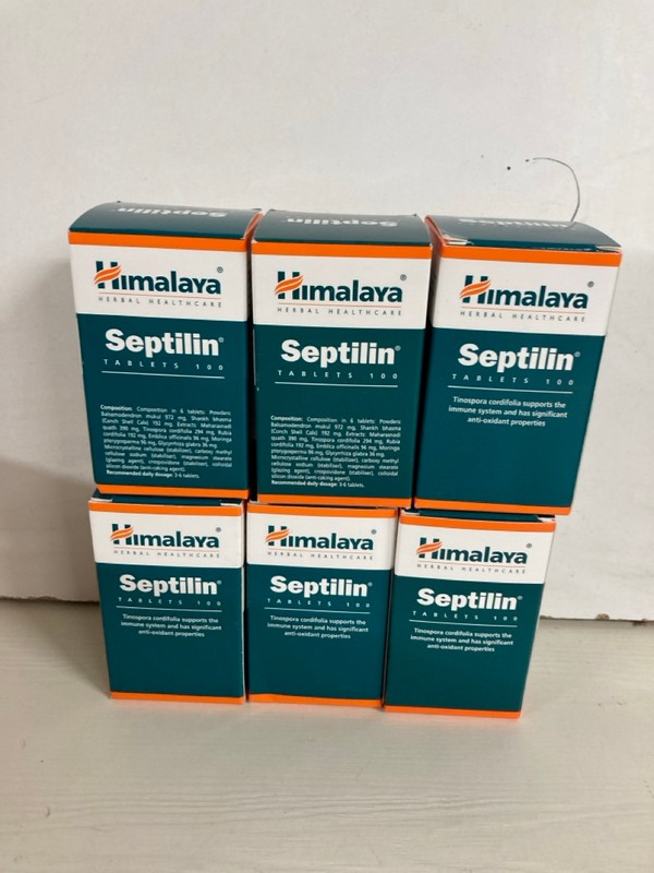 Lot 103  
            Nottingham SR5 - Delivery Only 

                
6 X HIMALAYA SEPTILIN TABLETS 1000 EXP:DEC25