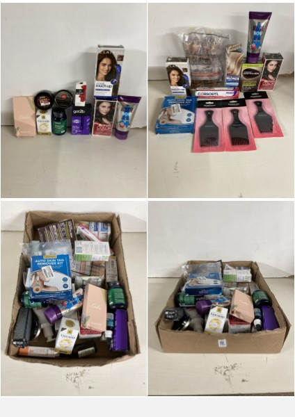 Lot 118  
            Nottingham SR5 - Delivery Only 

                
BOX OF VARIOUS ITEMS TO INC CLAIROL ROOT TOUCH-UP