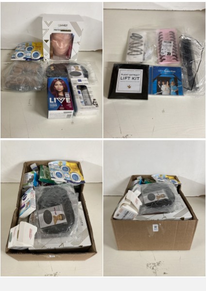 Lot 125  
            Nottingham SR5 - Delivery Only 

                
BOX OF VARIOUS ITEMS TO INC LIVE HAIR DYE