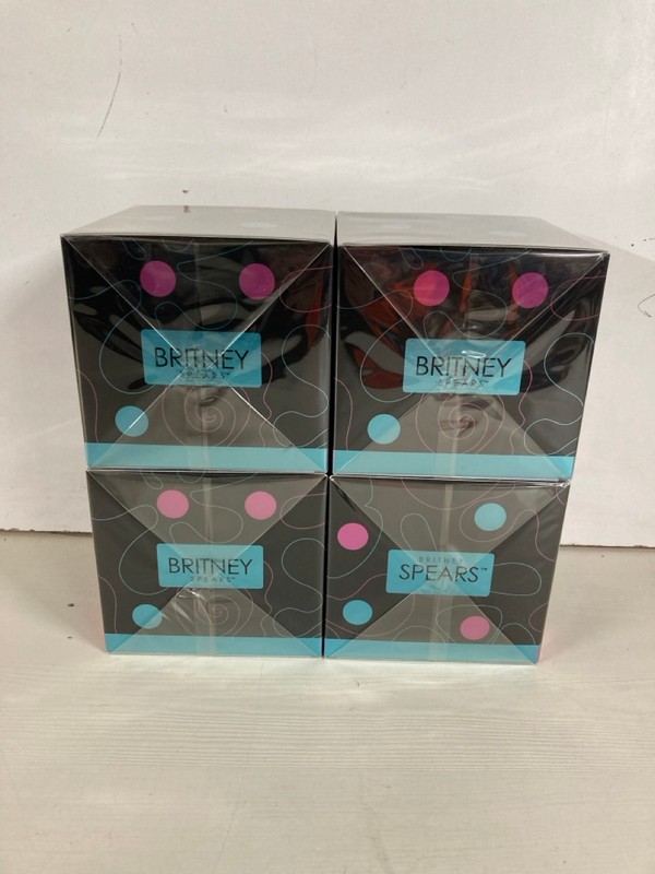 Lot 148  
            Nottingham SR5 - Delivery Only 

                
4 X CURIOUS BRITNEY SPEARS EAU DE PARFUM SPRAYS 100ML (SEALED)