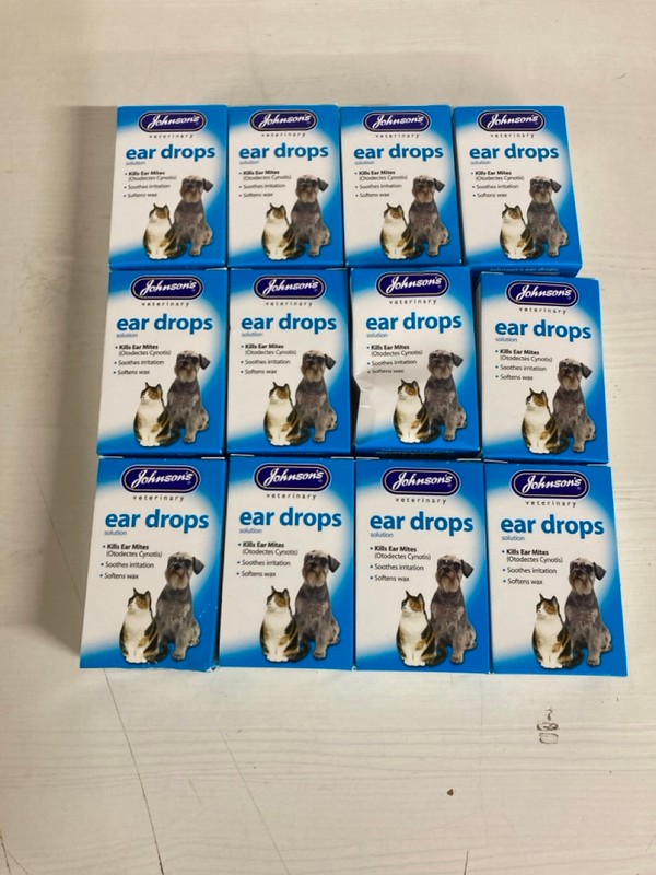 Lot 203  
            Nottingham SR5 - Delivery Only 

                
LARGE QTY OF JOHNSONS EAR DROPS EXP:07/2026
