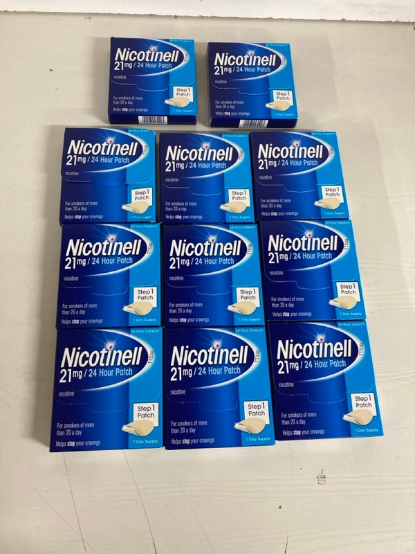 Lot 206  
            Nottingham SR5 - Delivery Only 

                
QTY OF NICOTINELL 21MG/24 HOUR PATCH EXP:03/2028 18+ ID REQUIRED