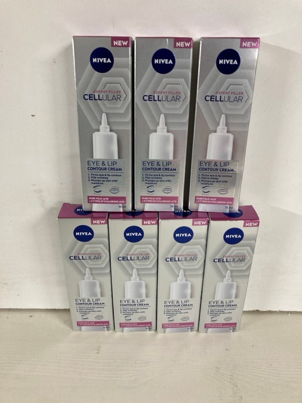 Lot 208  
            Nottingham SR5 - Delivery Only 

                
QTY OF NIVEA EXPERT FILLER CELLULAR EYE & LIP CONTOUR CREAMS