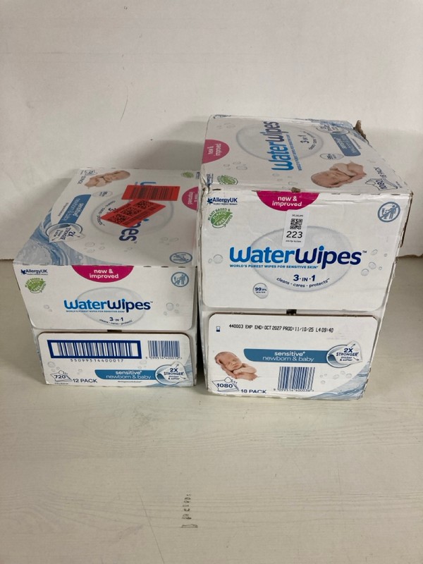 Lot 223  
            Nottingham SR5 - Delivery Only 

                
2 X BOXES OF WATER WPIES 3-IN-1