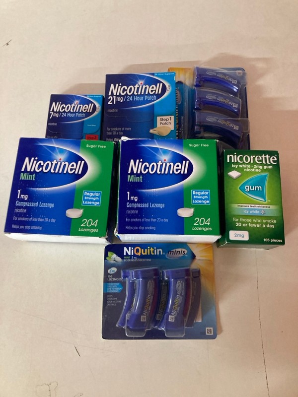 Lot 244  
            Nottingham SR5 - Delivery Only 

                
7 X ITEMS TO INC NICOTINELL LOZENGES 18+ ID REQUIRED