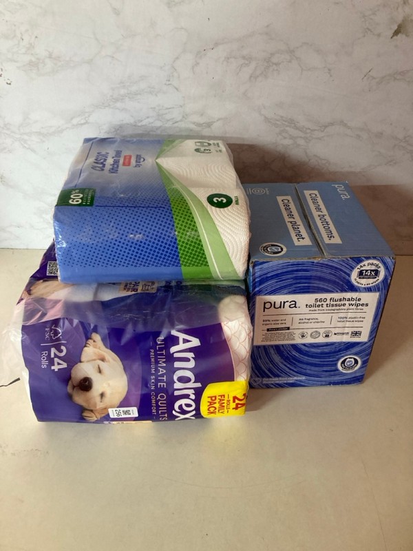 Lot 256  
            Nottingham SR5 - Delivery Only 

                
3 X ITEMS TO INC ANDREX 24 ROLLS FAMILY PACK