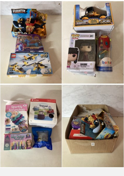 Lot 265  
            Nottingham SR5 - Delivery Only 

                
BOX OF CHILDREN'S TOYS TO INC PIRATIX SHARK