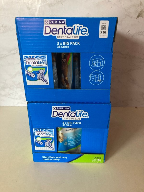 Lot 315  
            Nottingham SR5 - Delivery Only 

                
2 X BOXES OF PURINA DENTALIFE STICKS