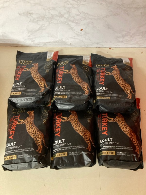 Lot 325  
            Nottingham SR5 - Delivery Only 

                
6 X PRIMA CAT ADULT TURKEY WITH INSECT PROTEIN