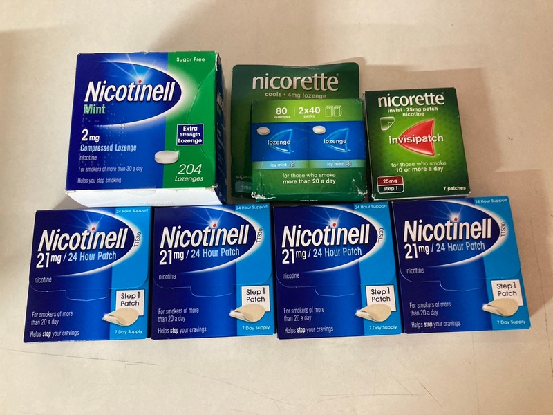 Lot 346  
            Nottingham SR5 - Delivery Only 

                
BOX OF ITEMS TO INC NICORETTE LOZENGES 18+ ID REQUIRED