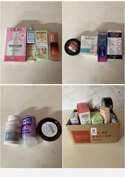 Lot 353  
            Nottingham SR5 - Delivery Only 

                
BOX OF BEAUTY PRODUCTS TO INC OLAY BEAUTY FLUID