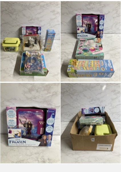 Lot 379  
            Nottingham SR5 - Delivery Only 

                
BOX OF CHILDREN'S TOYS TO INC FROZEN ELECTRONIC SECRET DIARY