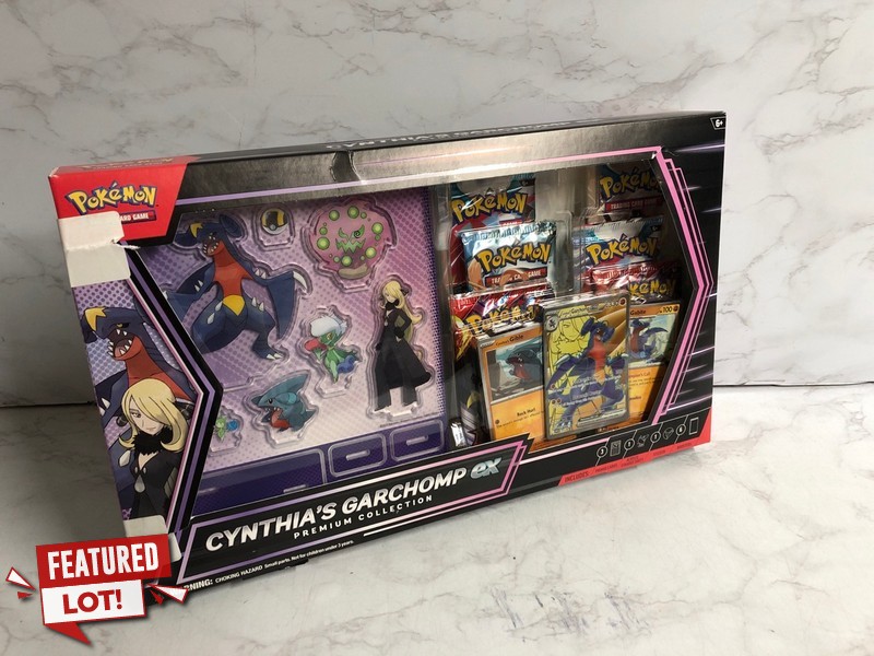 Lot 38  
            Nottingham SR5 - Delivery Only 

                
POKÉMON CYNTHIAS GARCHOMP EX PREMIUM COLLECTION ORIGINAL RRP;£60 (SEALED)
