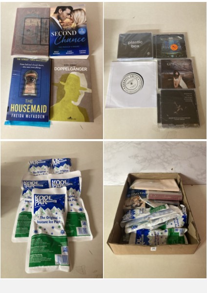 Lot 475  
            Nottingham SR5 - Delivery Only 

                
BOX OF VARIOUS BOOKS AND CDS TO INC SECOND CHANCE