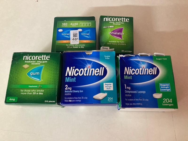Lot 481  
            Nottingham SR5 - Delivery Only 

                
5 X ITEMS TO INC NICORETTE LOZENGES 18+ ID REQUIRED