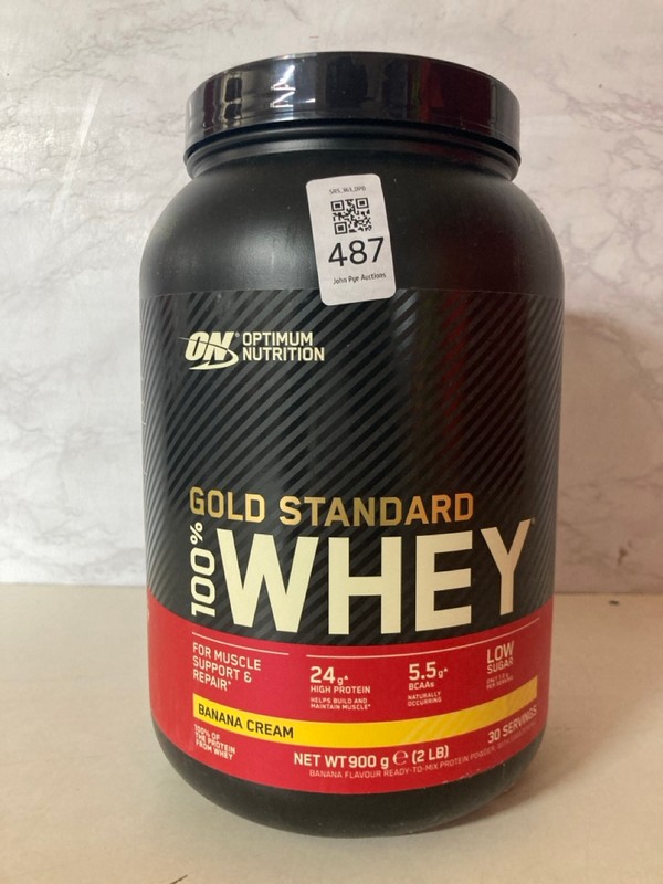 Lot 487  
            Nottingham SR5 - Delivery Only 

                
OPTIMUM NUTRITION GOLD STANDARD WHEY BBE:09/2027