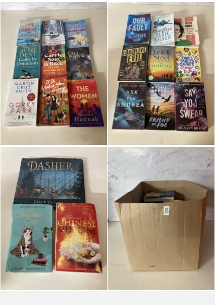 Lot 497  
            Nottingham SR5 - Delivery Only 

                
BOX OF VARIOUS BOOKS TO INC THE GREAT ALONE