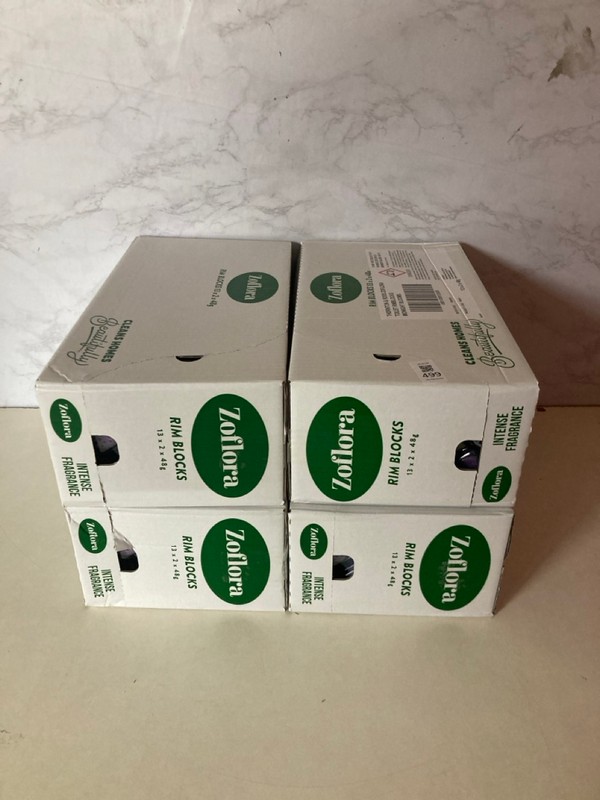 Lot 499  
            Nottingham SR5 - Delivery Only 

                
4 X BOXES OF ZOFLORA RIM BLOCKS