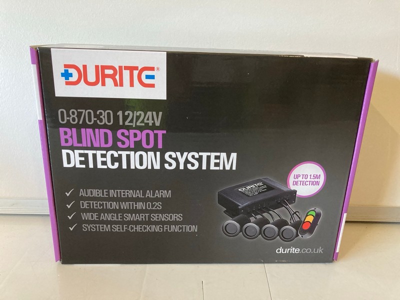 Lot 112  
            Nottingham SR6 - Delivery Only 

                
DURITE 0-870-30 BLIND SPOT DETECTION SYSTEM 12/24V ORIGINAL RRP: £272.11